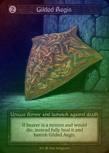 【FOIL】[Artifact] Gilded Aegis [beta-Unique]